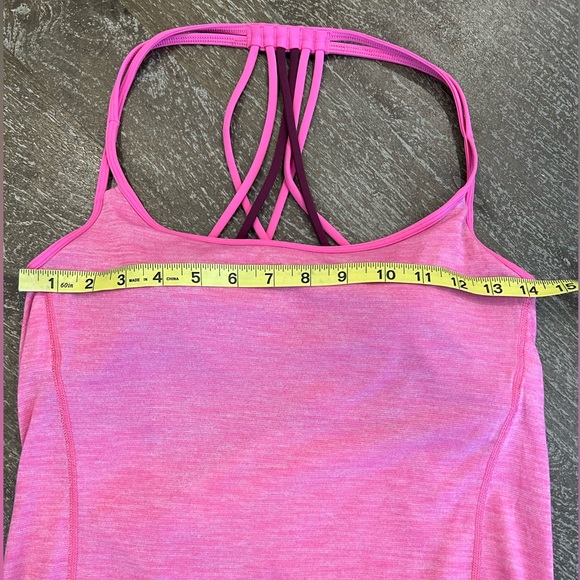 lululemon athletica Lighten Up Tank - Heathered Pink - Picture 4 of 9